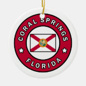 Coral Springs Florida Keramik Ornament (Vorne)