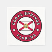 Coral Springs Florida Serviette (Vorderseite)