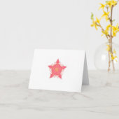 Coral Star Karte (Gelbe Blume)