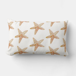 Coral Starfish Beach Pattern Pillow Lendenkissen
