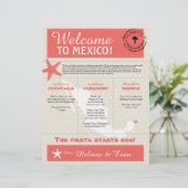 Coral Starfish Cancun Mexiko Begrüßungsschreiben (Stehend Vorderseite)