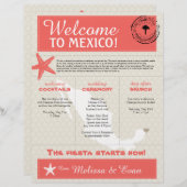 Coral Starfish Cancun Mexiko Begrüßungsschreiben (Vorne/Hinten)