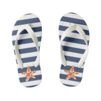 Coral Starfish ⎢ Kids Flip Flops