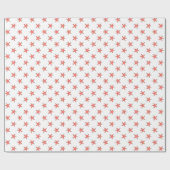 Coral Starfish Muster Geschenkpapier (Flach)