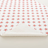 Coral Starfish Muster Sherpadecke (3/4)