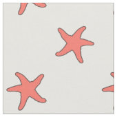 Coral Starfish Muster Stoff (Nahaufnahme)