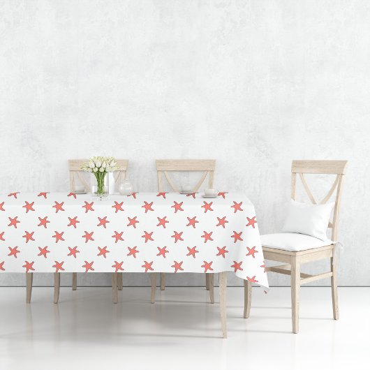 Coral Starfish Muster Tischdecke