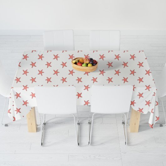 Coral Starfish Muster Tischdecke