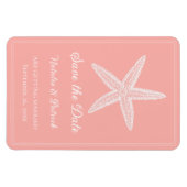 Coral Starfish Save the Date Magnet (Horizontal)