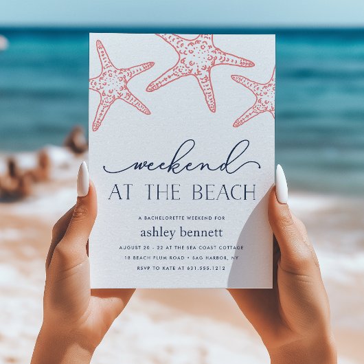 Coral Starfish | Wochenende bei der Einladung zum 