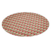 Coral Stiefmütterchen - Retro-Tapete-Muster Schneidebrett (Ecke)