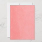 Coral String Lights Baby Dusche Einladung (Rückseite)