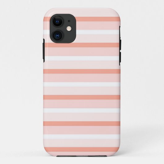 Coral Stripe iPhone Gehäuse Case-Mate iPhone Hülle (Rückseite)