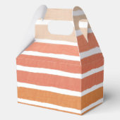 Coral Stripes Orange Streifen Geschenkschachtel (Vorderseite)