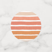Coral Stripes Orange Streifen Konfetti (Klein Vorderseite)