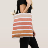 Coral Stripes Orange Streifen Tasche (Von Nahem)
