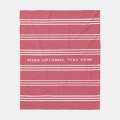 Coral Stripes-Vliesdecke Fleecedecke (Vorderseite)