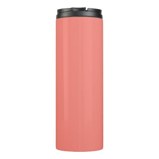Coral Stylized Wedding Bridesmaid Thermosbecher (Rückseite)