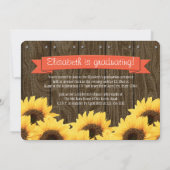 Coral Sunflower Abschluss Ankündigung (Rückseite)