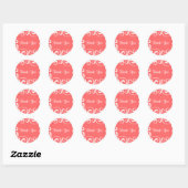 Coral Swirl Vielen Dank, Sticker (Blatt)