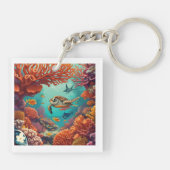 "Coral Symphony" Schlüsselanhänger (Rückseite)