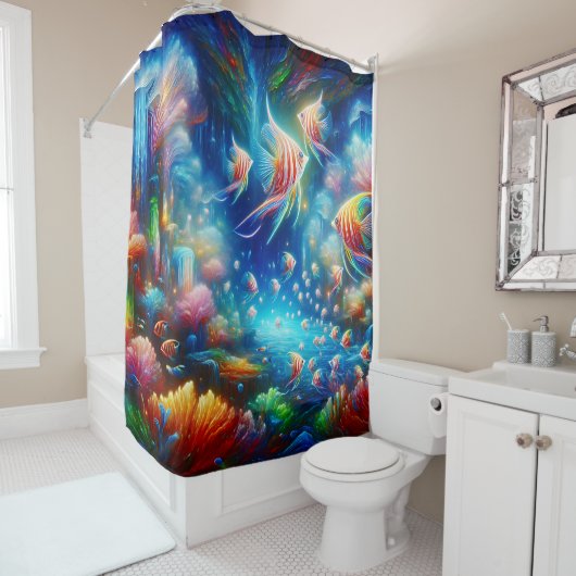 "Coral Symphony Serenity" Duschvorhang (Beispiel)