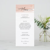 Coral Terracotta Menükarte (Stehend Vorderseite)