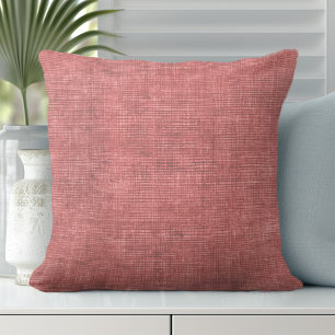 Coral Throw Kissen   Linen-Look