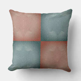 Coral Twirl in Rust & Sage Kissen