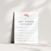 Coral Umbrella Baby Shooting Game Einladung