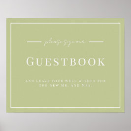 Coral und Cream Wedding Gästebuch-Zeichen Poster