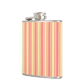 Coral und gelbe Streifen Flachmann (Links)