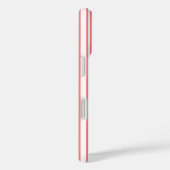 Coral und weiße Streifen aus Süßigkeiten Case-Mate iPhone Hülle (Rückseite / Rechts)