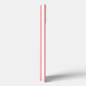 Coral und White Candy Streifen Case-Mate iPhone ca Hülle (Rückseite / Rechts)