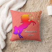 Coral UNICORN Personalisiert Keepake Kissen (Decke)