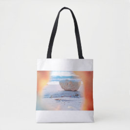 Coral View Beach Tote Bag Tasche