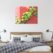 Coral Vine Canvas Print Leinwanddruck (Insitu (Schlafzimmer))