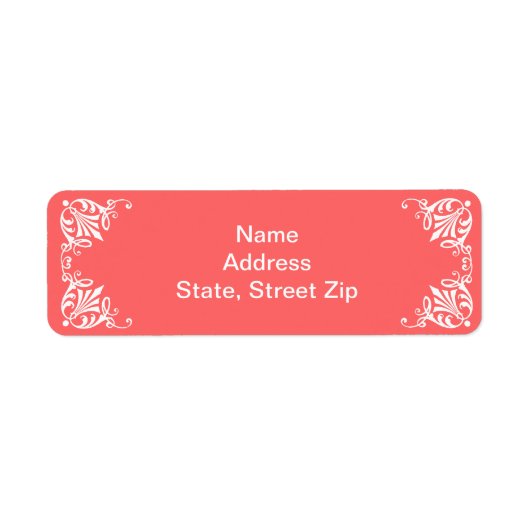 Coral Vintag Filigree Border (Vorne)