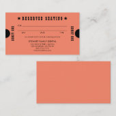 Coral Vintag reserviert Sitzplätze Termine (Vorne/Hinten)