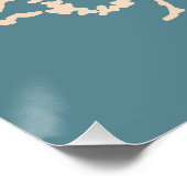 Coral Wall Art Poster (Ecke)