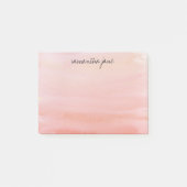 Coral Watercolor Personalisiert Post-it Klebezettel (Vorderseite)