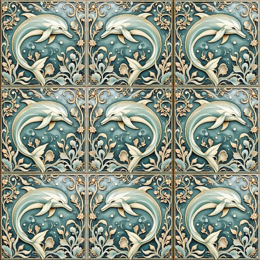 Coral Wave Elegance rechts Fliese