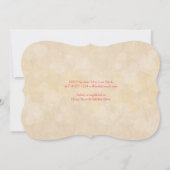 Coral White Yellow Daisy Bridal Dusche Einladung (Rückseite)