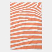 Coral Zebra Stripes Handtuch (Vertikal)