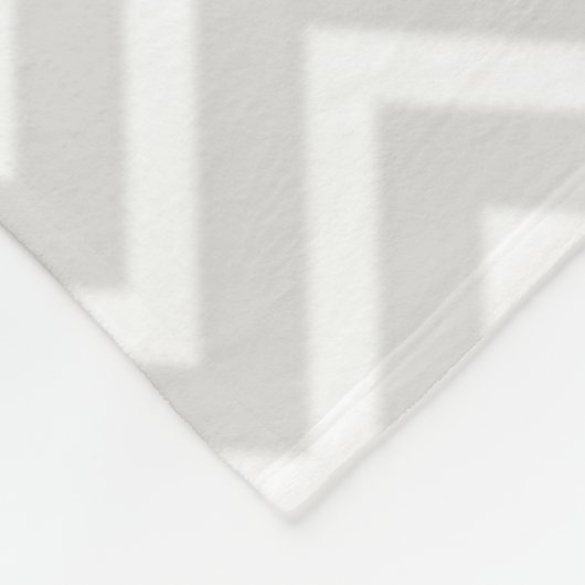 Coral Zickzack Monogram Fleecedecke (Ecke)