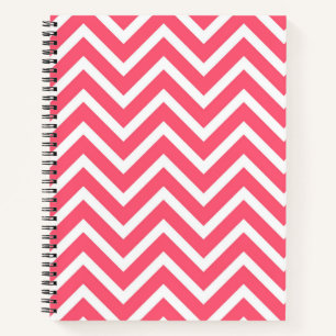 Coral Zickzack Notebook Notizblock