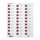 Coral Zickzack Zigzag Personalisiert Monogram (Vorne)