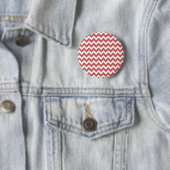 Coral Zigzag Zickzack Streifen Button (Beispiel)