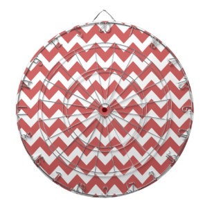 Coral Zigzag Zickzack Streifen Dartscheibe