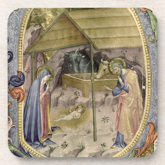 Corale/Graduale no.5 Historiated De Initiale "P" Getränkeuntersetzer (Vorderseite)
